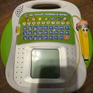 Interactive Learning Tablet with Mr. Pencil - Green and Yellow